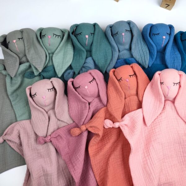 muslin bunny comforters