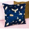 magic owl blue minky