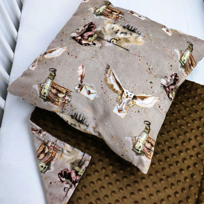 baby wizard owl brown pillowcase