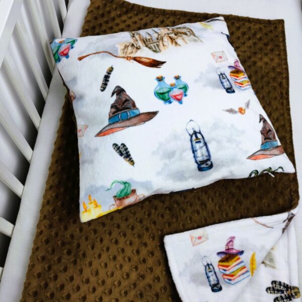 wizarding school pillow cover