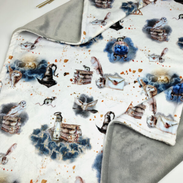 school of wizards blanket gray