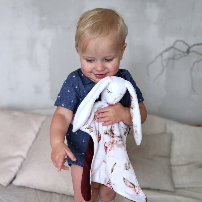 magic owl bunny comforter minky