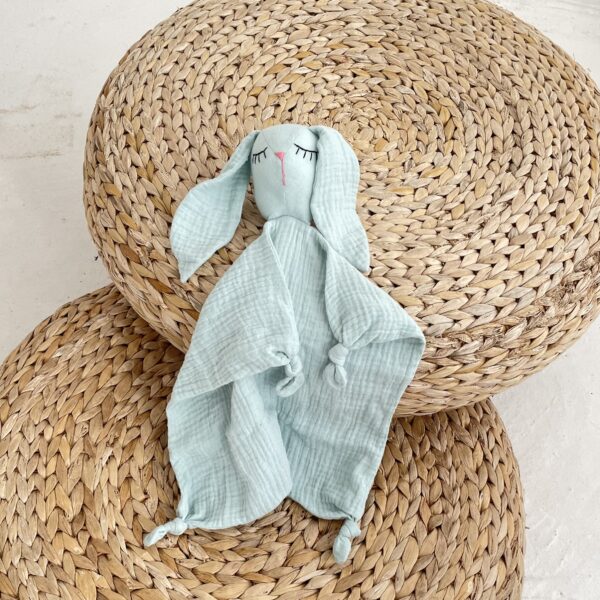 muslin bunny comforter