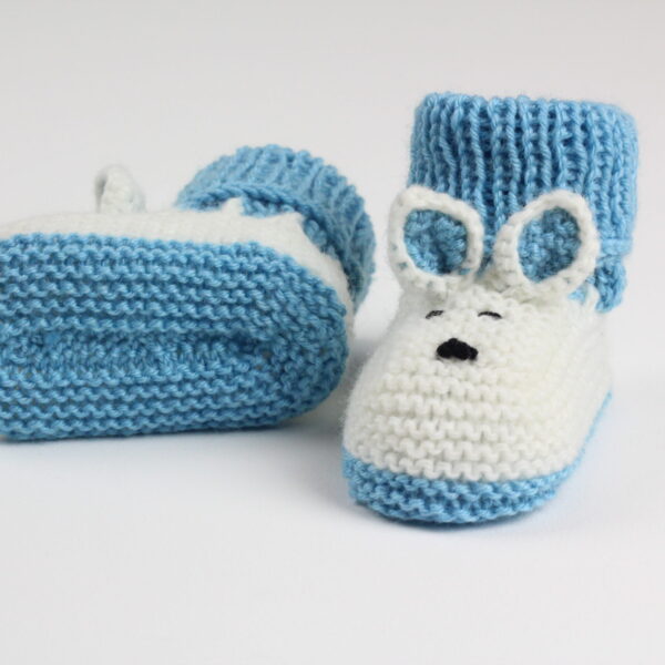 Natural Wool Baby Booties