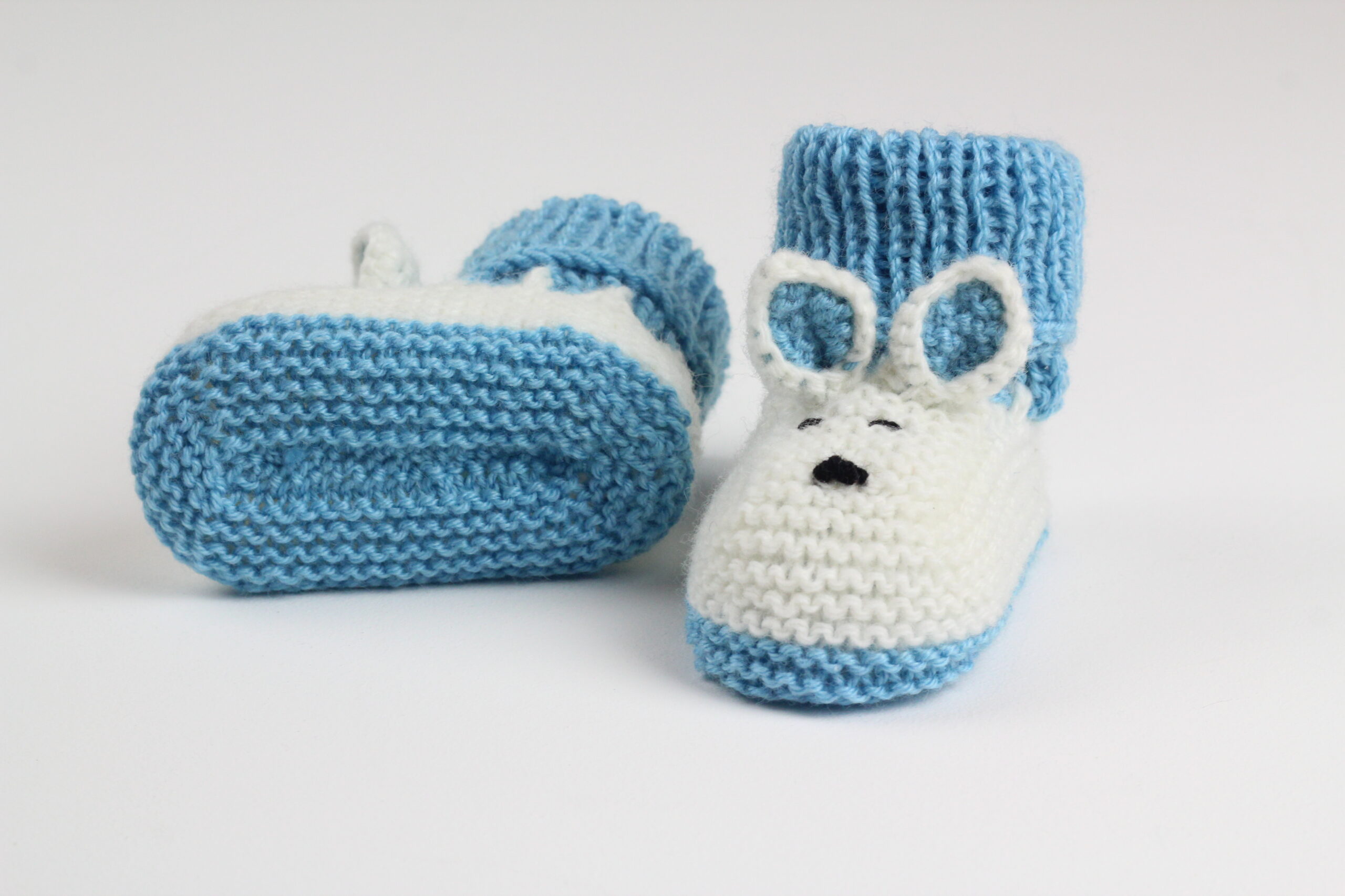 Natural Wool Baby Booties