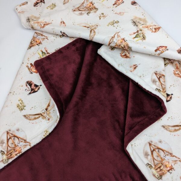 personalized baby wizard blanket