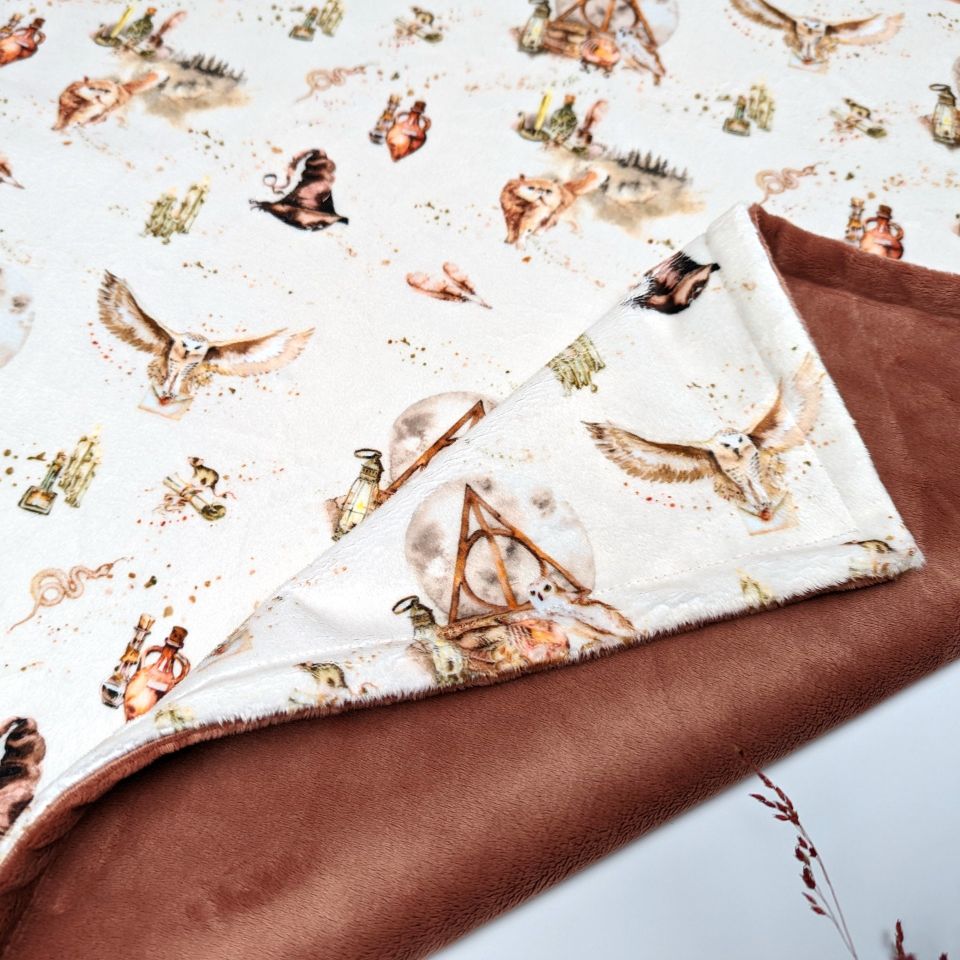 personalized wizarding school blanket
