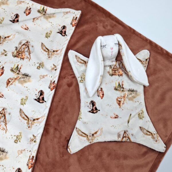 magic owl bunny comforter
