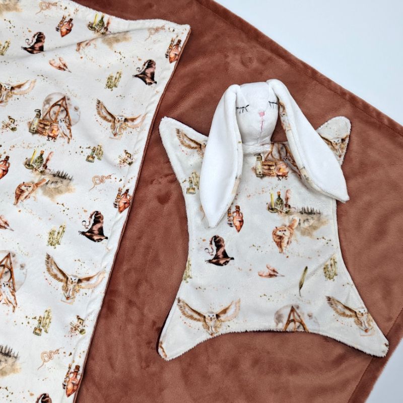 magic owl bunny comforter