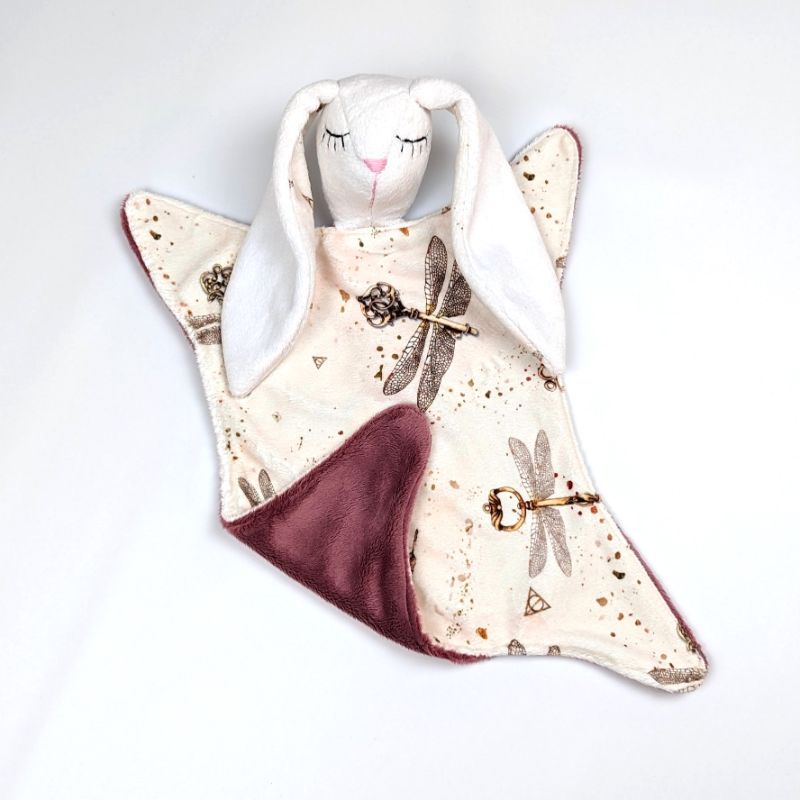 flying keys foxglove bunny comforter