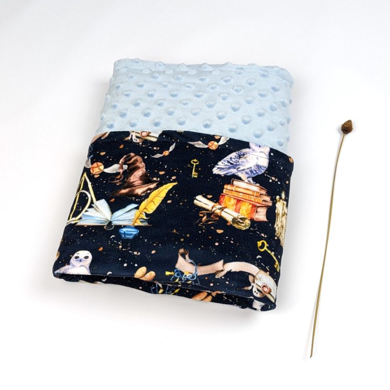 Baby Wizard Minky Blanket Owl Blue - Image 5