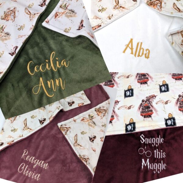 embroidery smooth minky