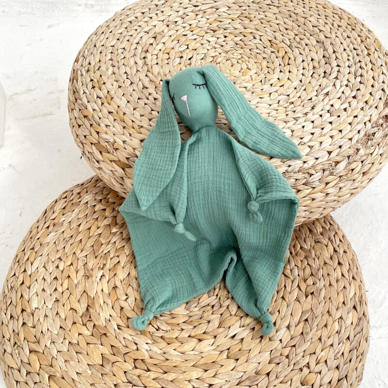 personalized double gauze bunny comforter