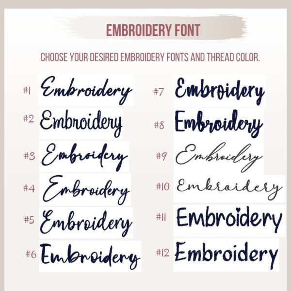 embroidery font style