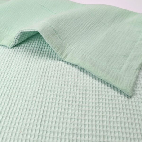 Muslin-Waffle Blanket