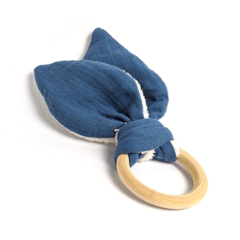 Double Gauze Baby Gift Set Denim - Image 4