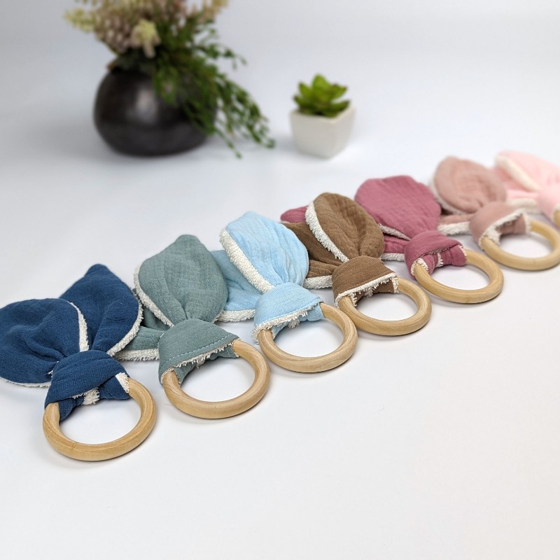 Organic Baby Teether Pink - Image 6