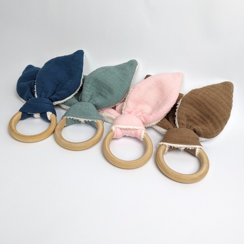 Organic Baby Teether Pink - Image 2