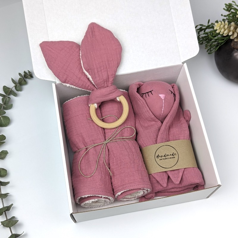 Double Gauze Baby Gift Set Foxglove - Image 2