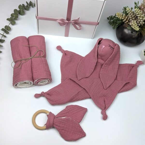 Double Gauze Baby Gift Set Foxglove