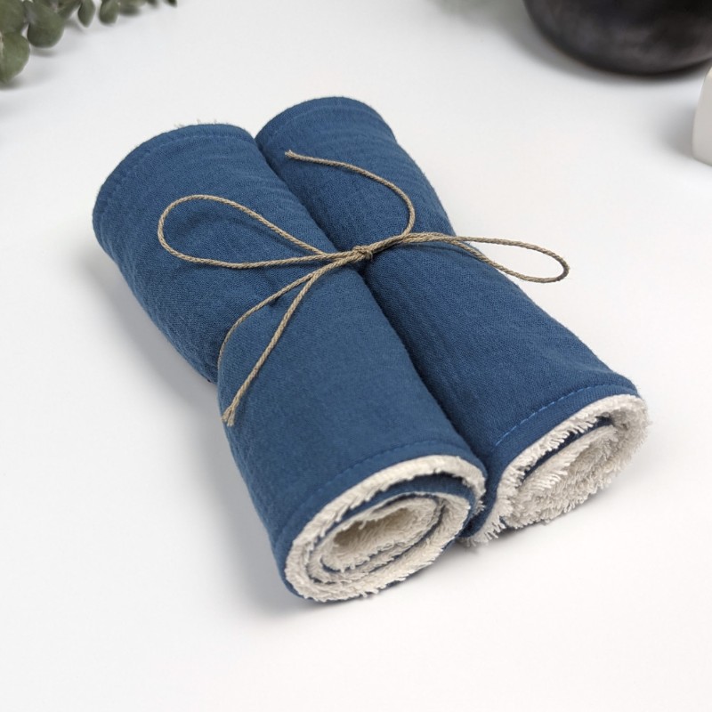Double Gauze Baby Gift Set Denim - Image 3