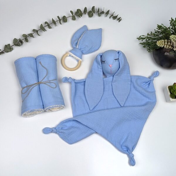 Double Gauze Baby Gift Set Baby Blue
