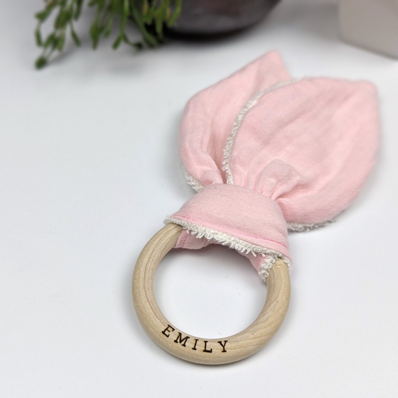 Organic Baby Teether Pink