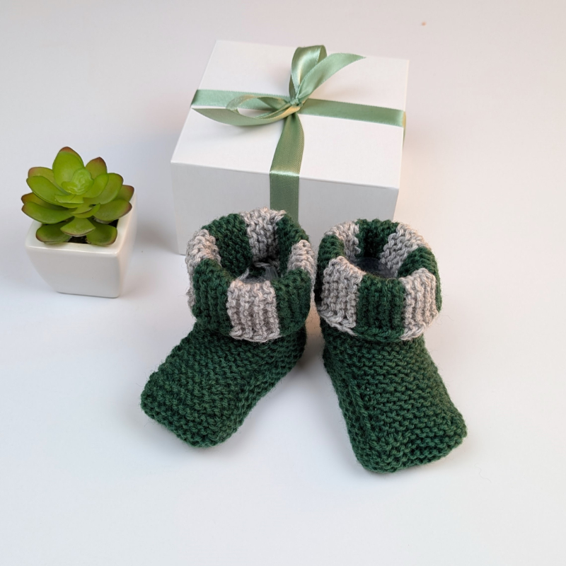 little wizard baby booties gift box