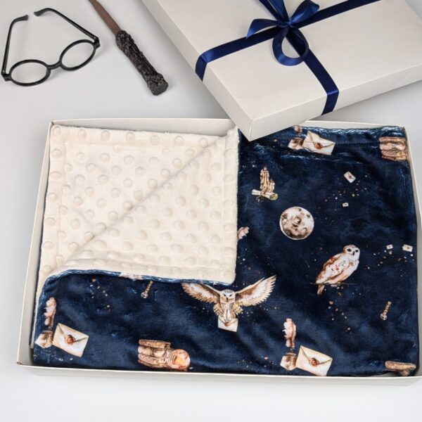 hp owl blanket gift box
