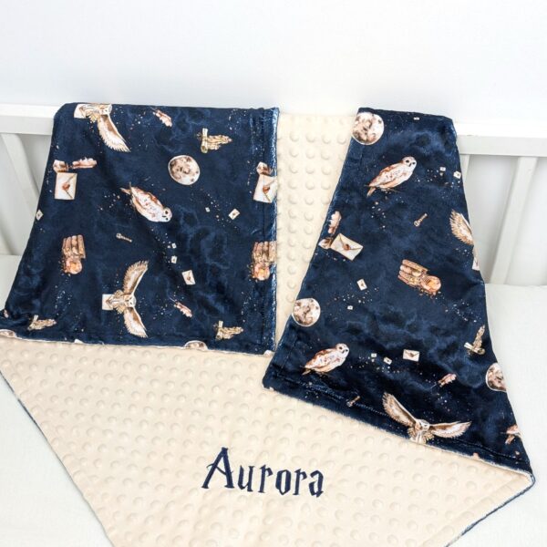 wizard mail blanket blue