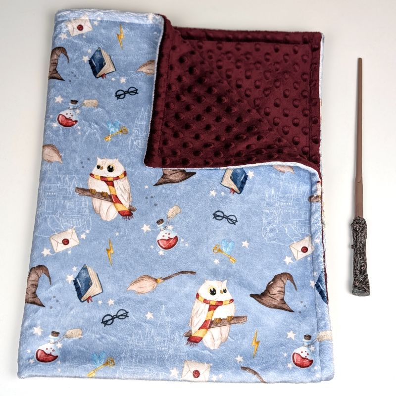 wizard owl mail blanket