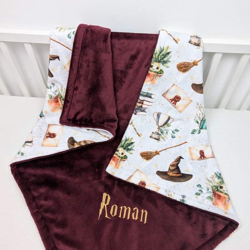 personalized wizard mandrake blanket