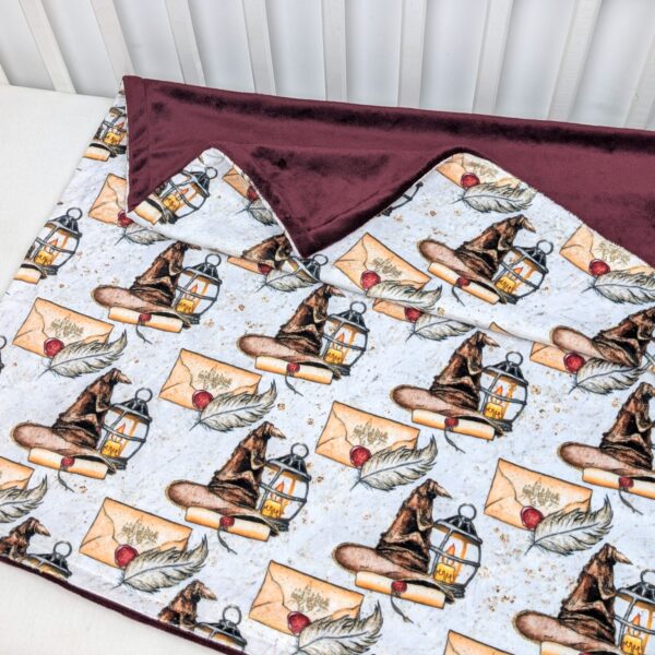 wizarding hat minky blanket