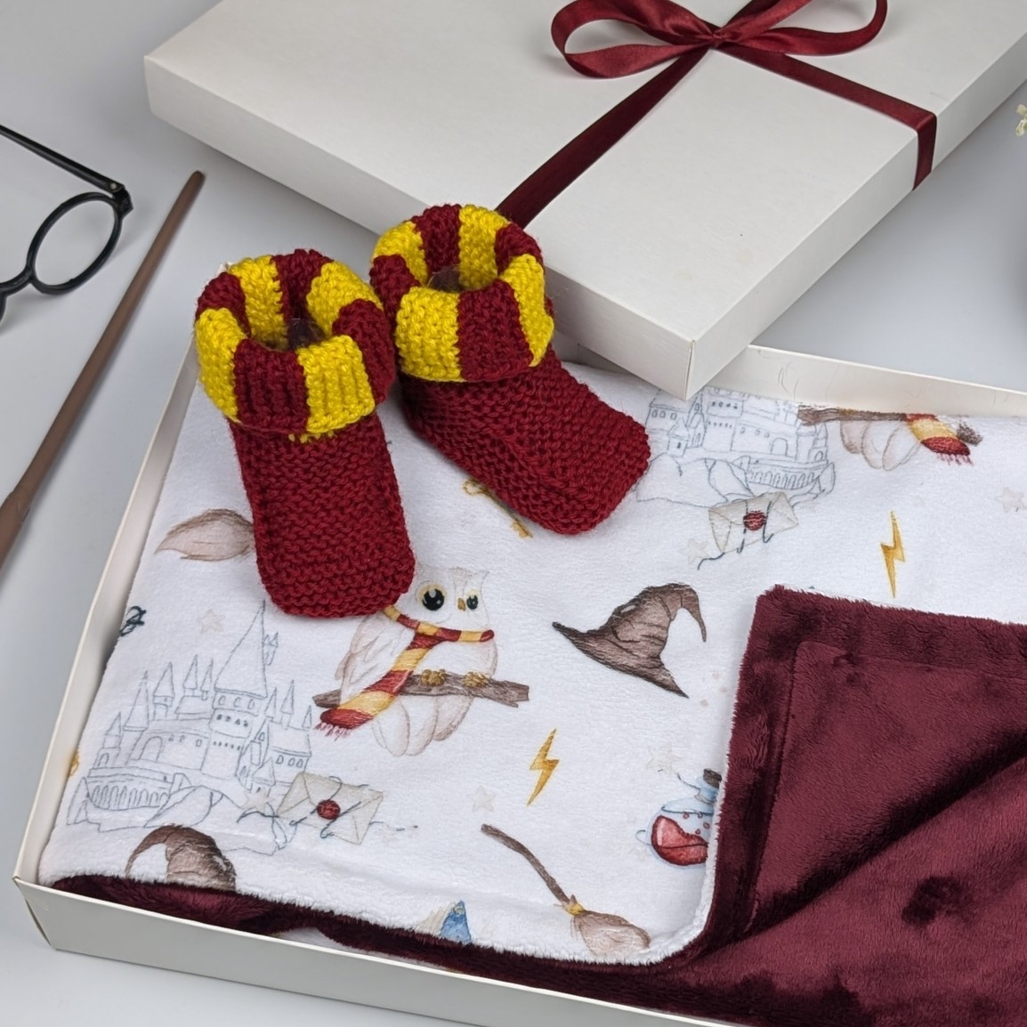 wizard owl gift set