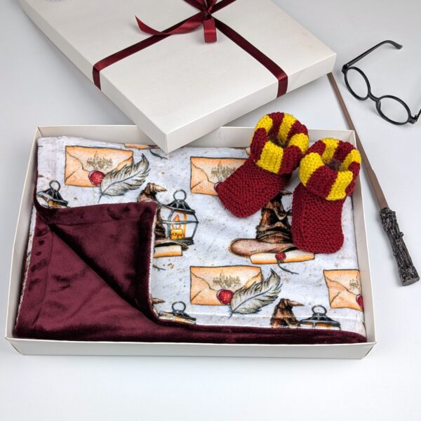 wizard hat blanket & booties