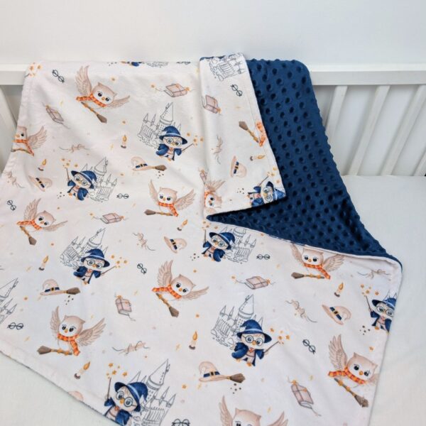 wizarding owl baby blanket