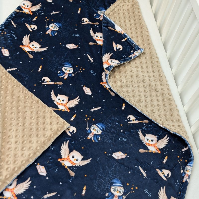 blue wizarding world blanket
