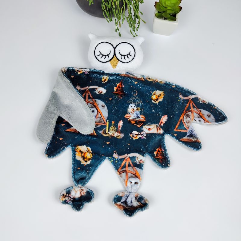 Deathly hallow owl comforter