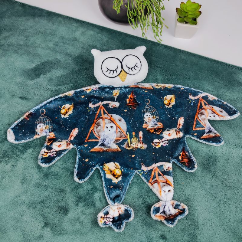 Deathly hallow owl comforter