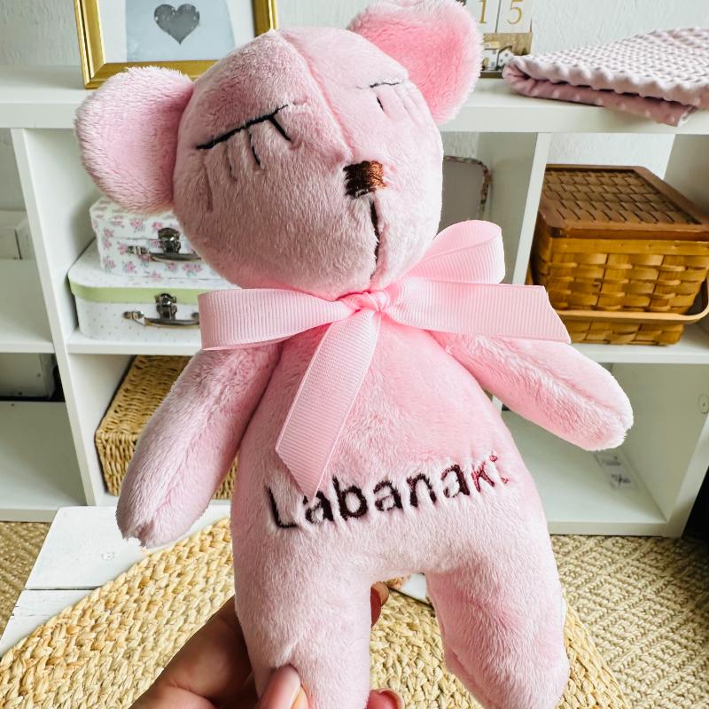 Pink Personalized Bear Toy - Image 3