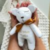 white personalized teddy bear