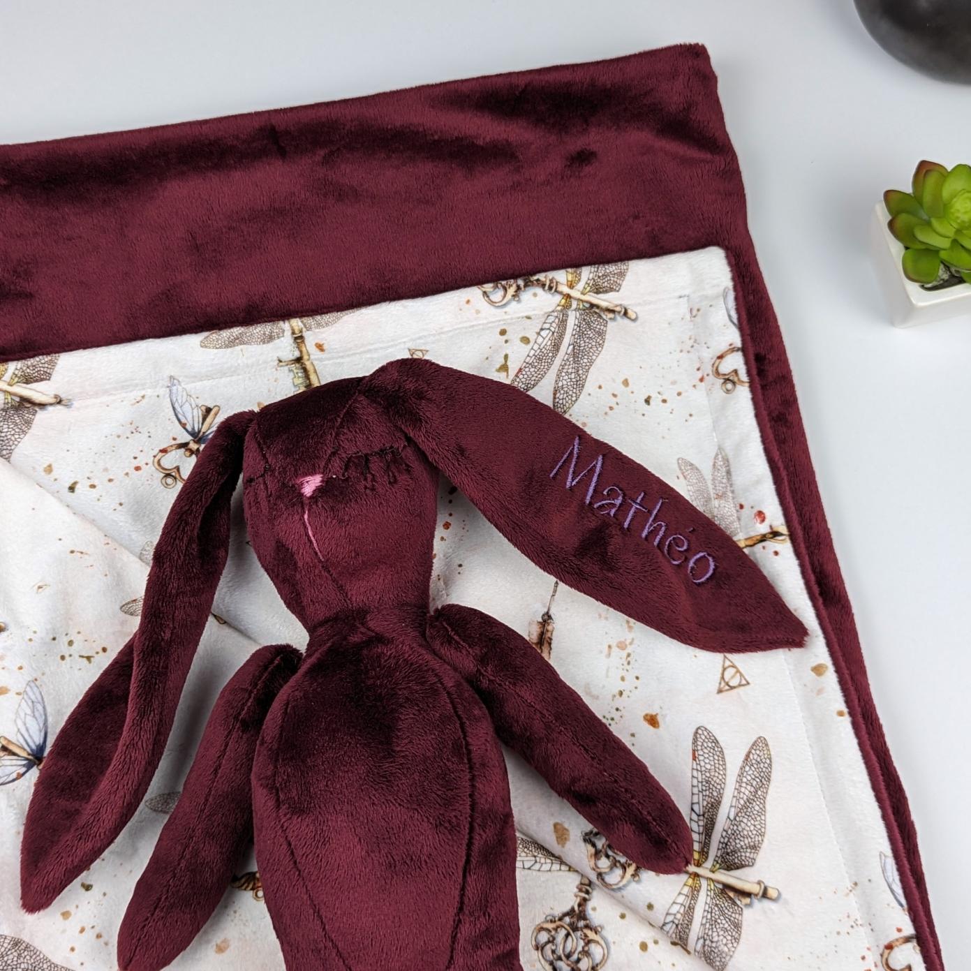 Sleeping Head Personalized Bunny