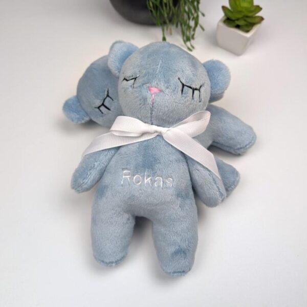 Baby Blue Personalized Bear Toy