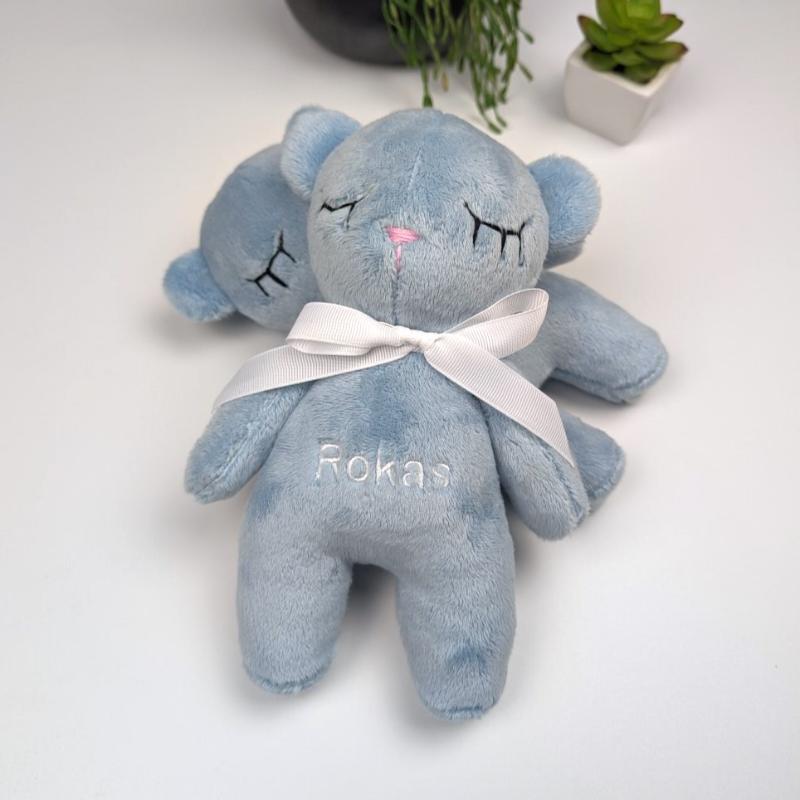 Baby Blue Personalized Bear Toy