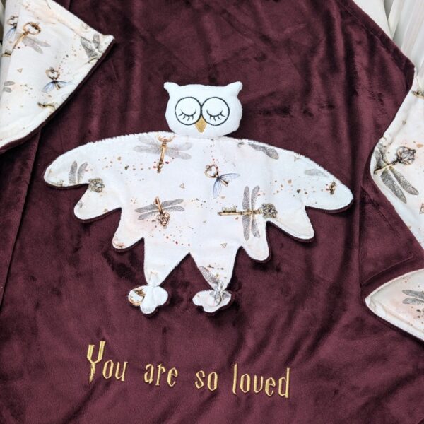 owl minky comforter