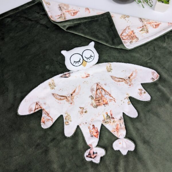hp owl minky comforter
