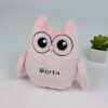 personalized owl plushy pink