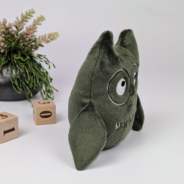 handmade personalized owl green