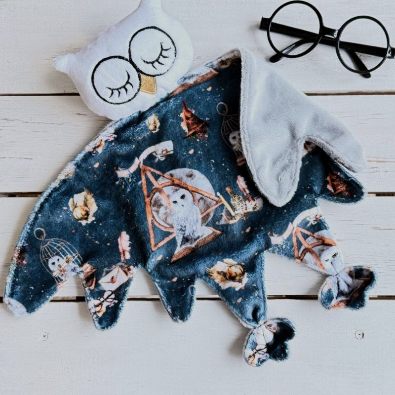 Deathly hallow owl comforter